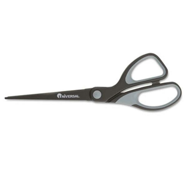 Universal Industrial Scissors- 8&quot; Length- Bent- Black Carbon Coated Blades- Black/Blue 92022
